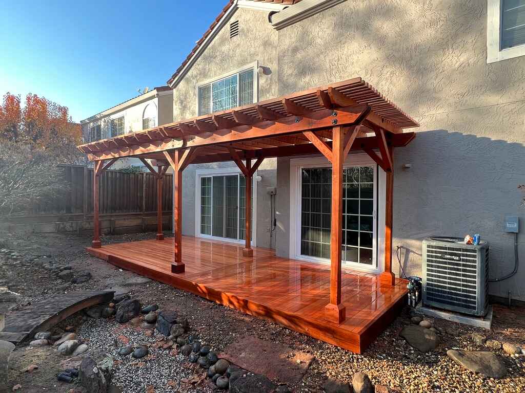 Diy Wooden Pergola Maintenance In Backyard