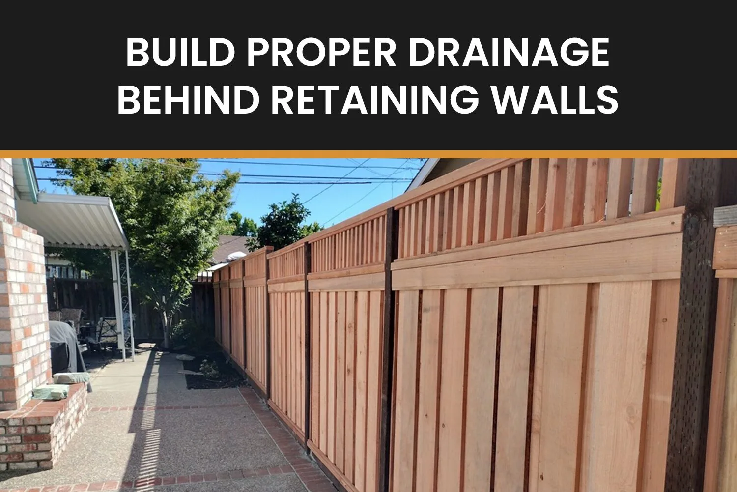 Retaining Wall Drainage Requirements