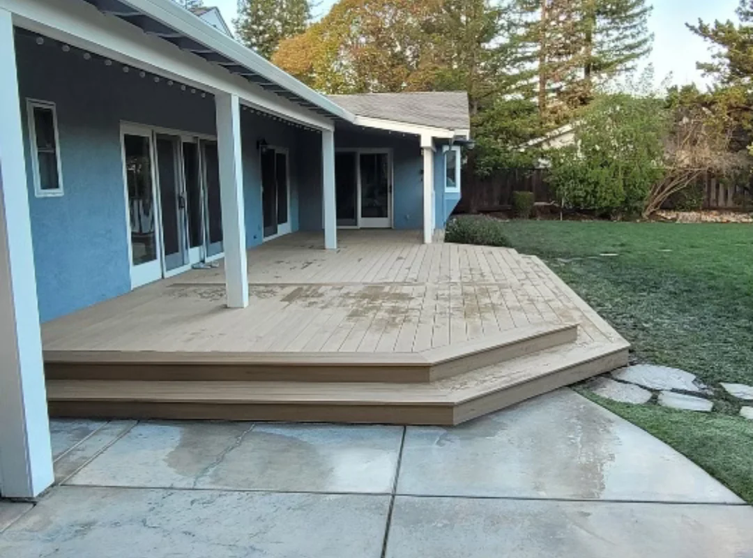 Winter Deck Construction Project