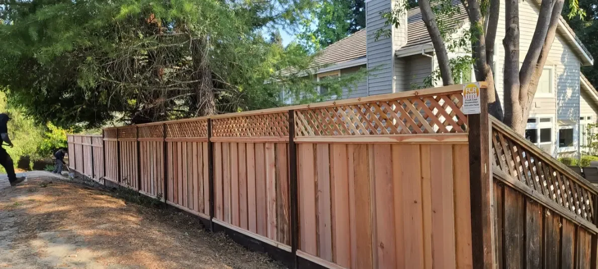 Six-foot Fence Wood Front Yard Orinda Home