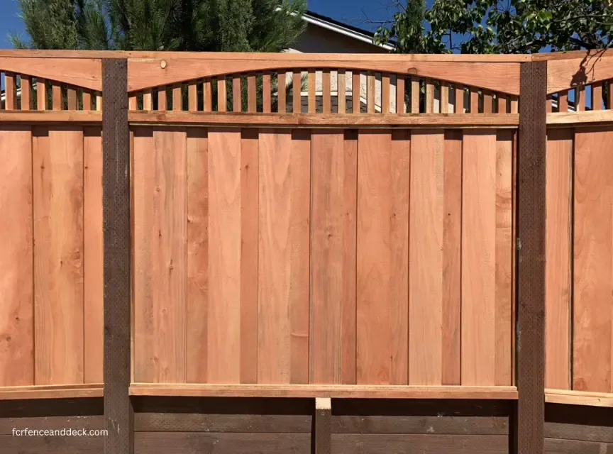 Eight Foot Wood Fence Built in a Benicia CA Backyard