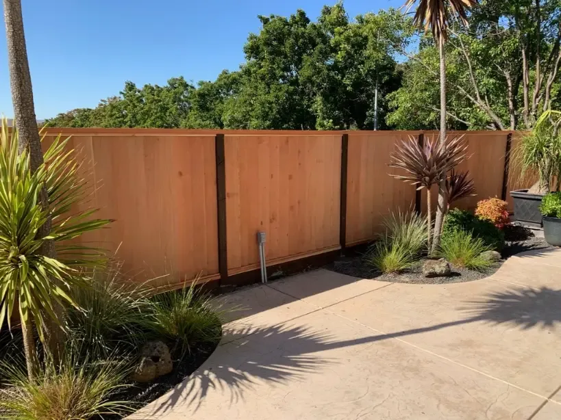 Wood Fence Installation Completed on a Moraga Residential Property